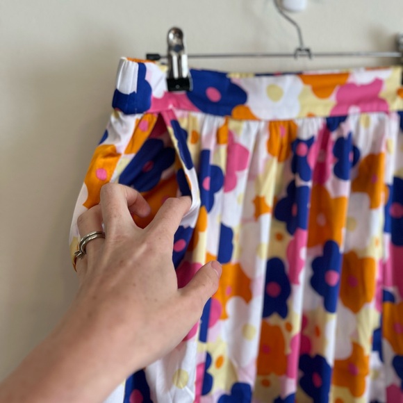 Monkl Floral Women’s Skirt Maxi Multi Color Vaca Beach Colorful Size S NWT - Picture 4 of 6